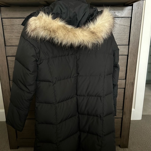 L.L. Bean Black Puffer Coat with Fur Trim - Picture 7 of 7